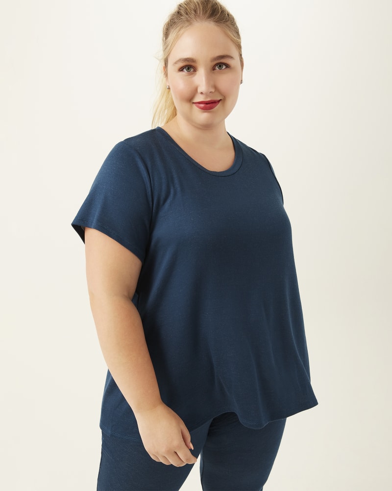 Front of plus size Kaitlyn Crew Neck Tee by Hiatus | Dia&Co | dia_product_style_image_id:168533